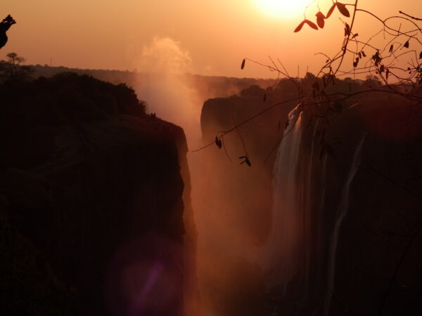 Victoria Falls at Sunset darker